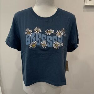 Navy Floral Graphic Tee